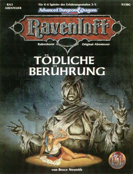 TSR D&D/AD&D Fantasy-Rollenspiele Archive: Ravenloft: RA3 Tödliche Berührung