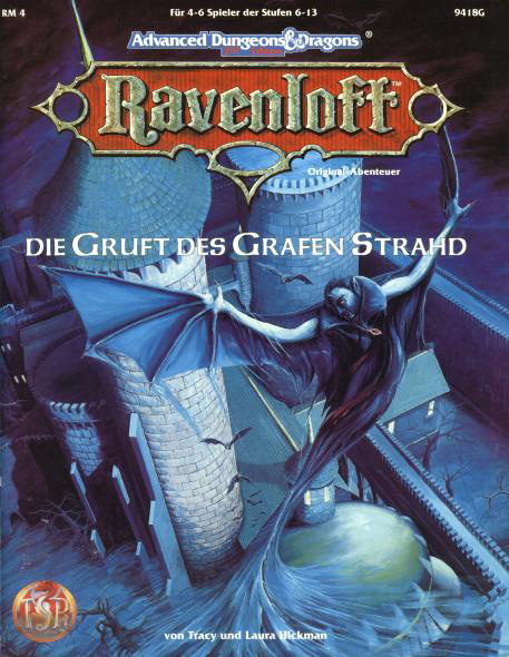 TSR D&D/AD&D Fantasy-Rollenspiele Archive: RM4 Die Gruft des Grafen Strahd