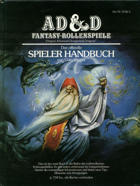 TSR D&D/AD&D Fantasy-Rollenspiele Archive: Spieler Handbuch