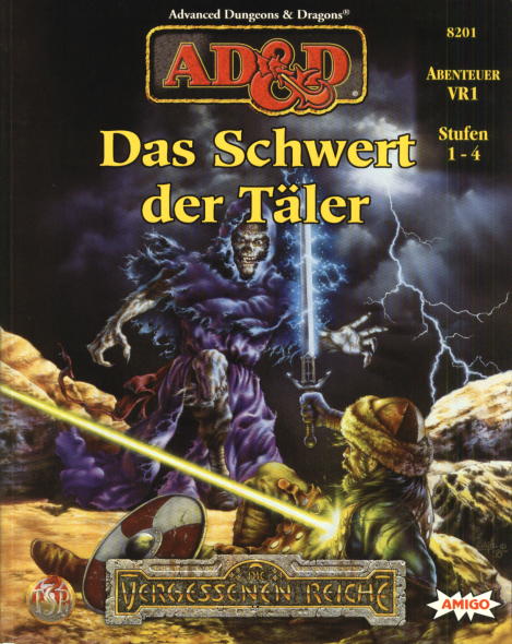 TSR D&D/AD&D Fantasy-Rollenspiele Archive: VR1 Das Schwert der Täler