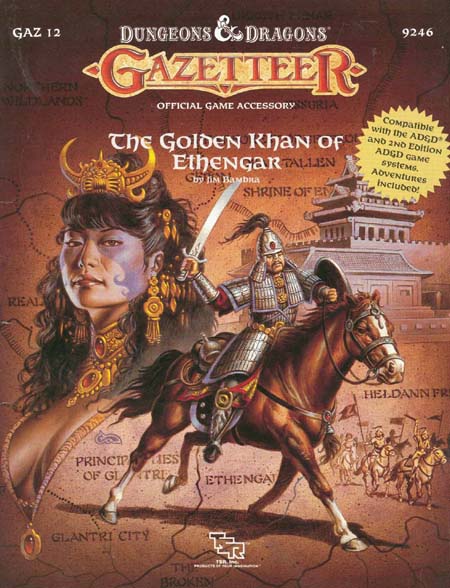 TSR Dungeons & Dragons Archive: Gazetteer: GAZ12 The Golden Khan of Ethengar