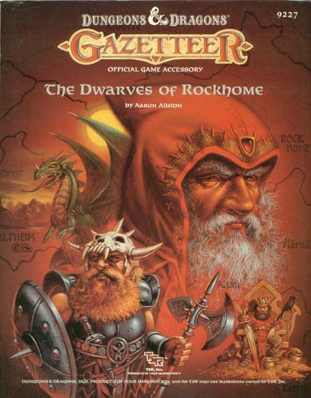TSR Dungeons & Dragons Archive: Gazetteer: The Dwarves of Rockhome