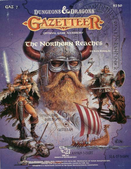 TSR Dungeons & Dragons Archive: Gazetteer: The Northern Reaches
