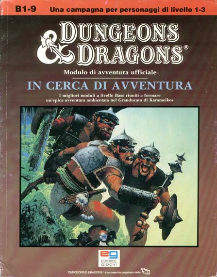 TSR Dungeons & Dragons Archive: Italian Dungeons & Dragons: B1-9 In Cerca di Avventura