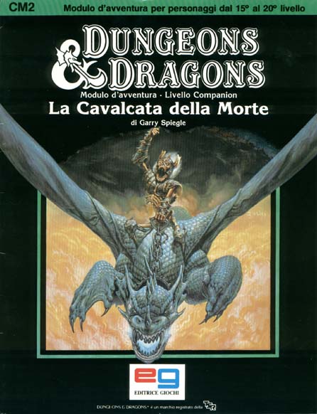 TSR Dungeons & Dragons Archive: Italian Dungeons & Dragons: CM2 La Cavalcata della Morte