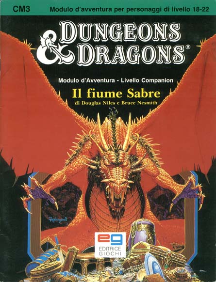 TSR Dungeons & Dragons Archive: Italian Dungeons & Dragons: CM3 Il fiume Sabre