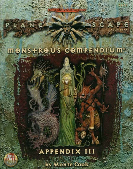 TSR Dungeons & Dragons Archive: Planescape: Monstrous Compendium Appendix III