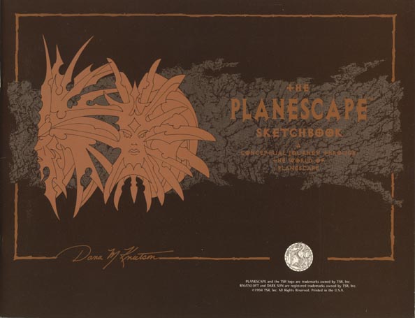 TSR Dungeons & Dragons Archive: Planescape: The Planescape Sketchbook