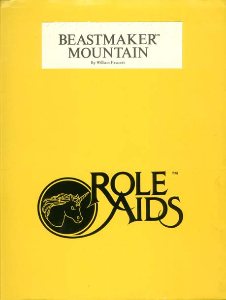 TSR Dungeons & Dragons Archive: Role Aids: Beastmaker Mountain