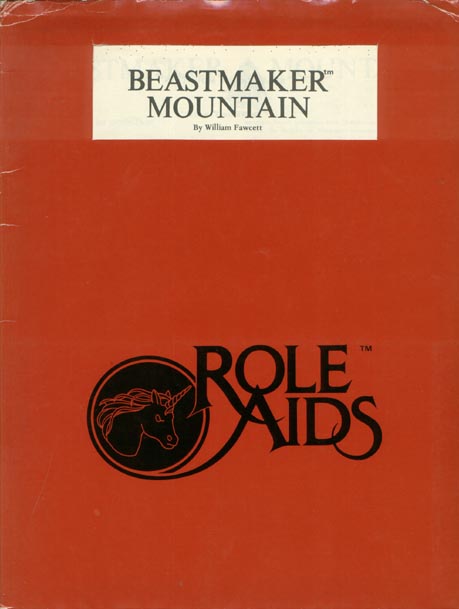 TSR Dungeons & Dragons Archive: Role Aids: Beastmaker Mountain