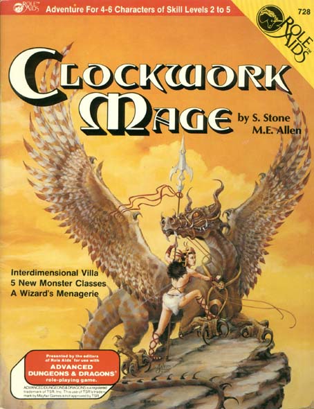 TSR Dungeons & Dragons Archive: Role Aids: Clockwork Mage