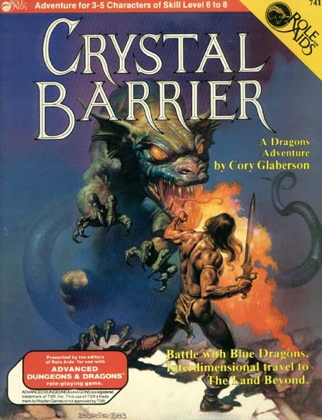 TSR Dungeons & Dragons Archive: Role Aids: Crystal Barrier