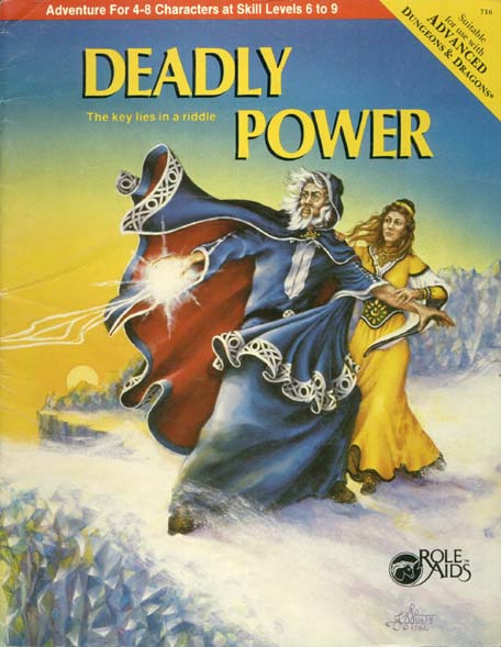 TSR Dungeons & Dragons Archive: Role Aids: Deadly Power