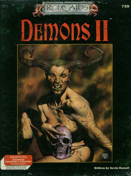 TSR Dungeons & Dragons Archive: Role Aids: Demons II