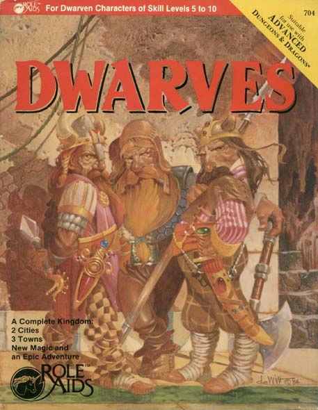 TSR Dungeons & Dragons Archive: Role Aids: Dwarves