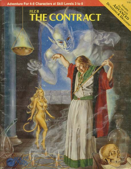TSR Dungeons & Dragons Archive: Role Aids: Fez II: The Contract