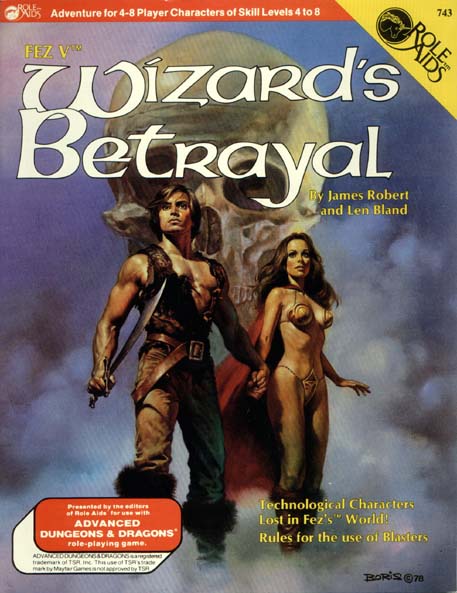 TSR Dungeons & Dragons Archive: Role Aids: Fez V: Wizard's Betrayal