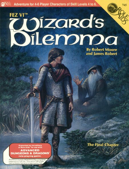 TSR Dungeons & Dragons Archive: Role Aids: Fez VI: Wizard's Dilemma