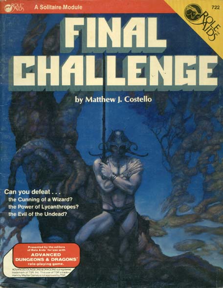 TSR Dungeons & Dragons Archive: Role Aids: Final Challenge