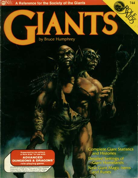 TSR Dungeons & Dragons Archive: Role Aids: Giants