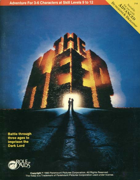 TSR Dungeons & Dragons Archive: Role Aids: The Keep