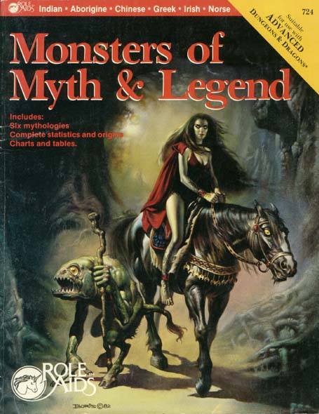 TSR Dungeons & Dragons Archive: Role Aids: Monster of Myth and Legend