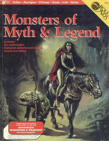 TSR Dungeons & Dragons Archive: Role Aids: Monster of Myth and Legend