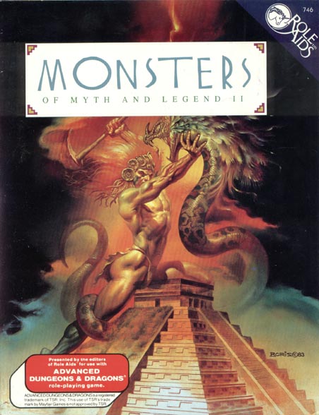 TSR Dungeons & Dragons Archive: Role Aids: Monsters of Myth and Legend II