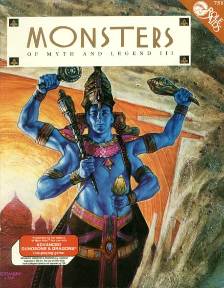 TSR Dungeons & Dragons Archive: Role Aids: Monsters of Myth and Legend III