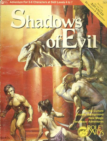 TSR Dungeons & Dragons Archive: Role Aids: Shadows of Evil