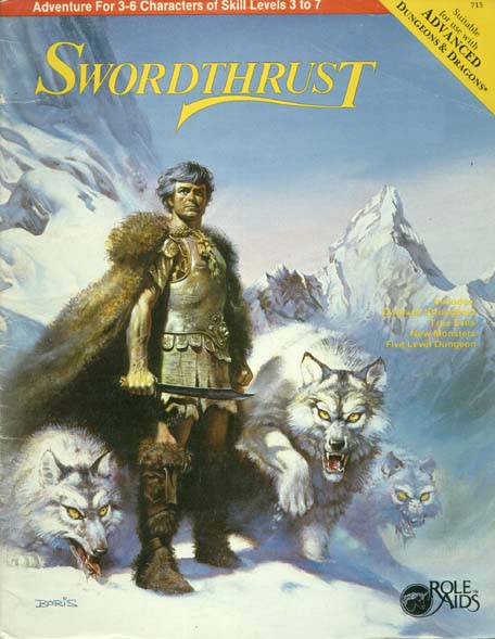 TSR Dungeons & Dragons Archive: Role Aids: Swordthrust