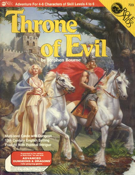 TSR Dungeons & Dragons Archive: Role Aids: Throne of Evil