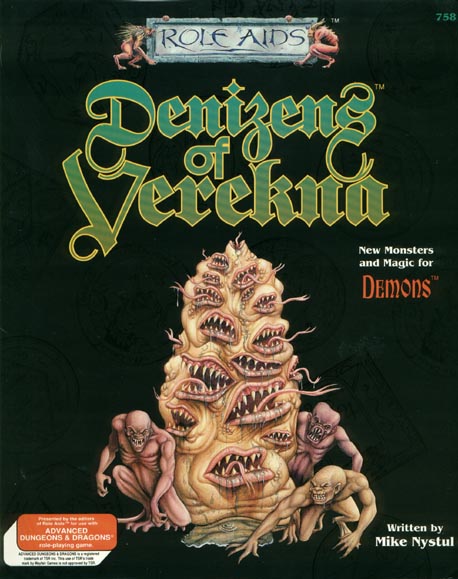 TSR Dungeons & Dragons Archive: Role Aids: Denizens of Verekna