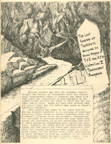 Advanced Dungeons & Dragons Archive: The Lost Caverns of Tsojconth