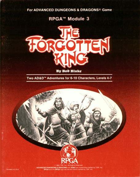 TSR Dungeons & Dragons Archive: The Forgotten King