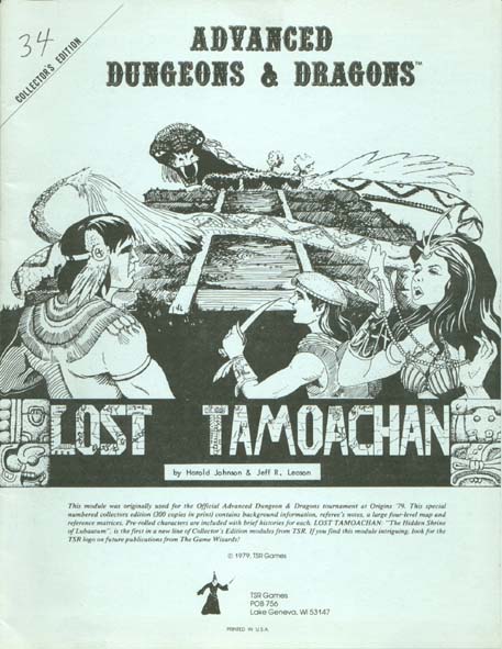 TSR Dungeons & Dragons Archive: Lost Tamoachan