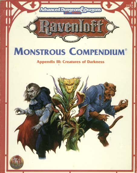 TSR Dungeons & Dragons Archive: Ravenloft: Monstrous Compendium Appendix III: Creatures of Darkness