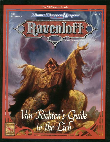 TSR Dungeons & Dragons Archive: Ravenloft: Van Richten's Guide to the Lich