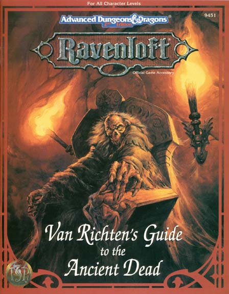 TSR Dungeons & Dragons Archive: Ravenloft: Van Richten's Guide to the Ancient Dead