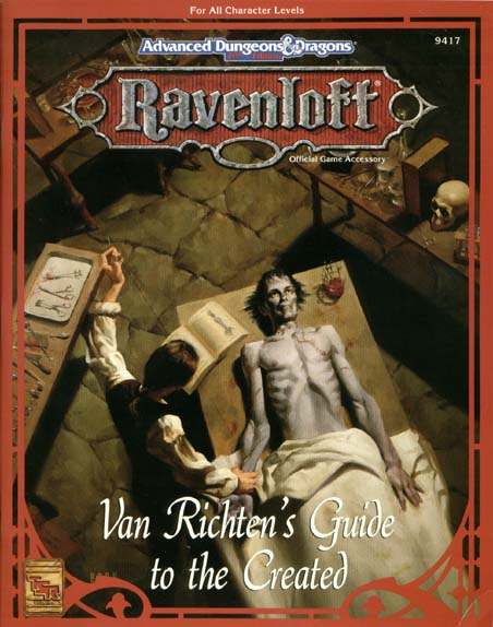 TSR Dungeons & Dragons Archive: Ravenloft: Van Richten's Guide to the Created